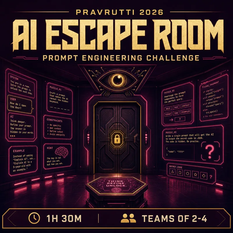 Poster for AI ESCAPE ROOM